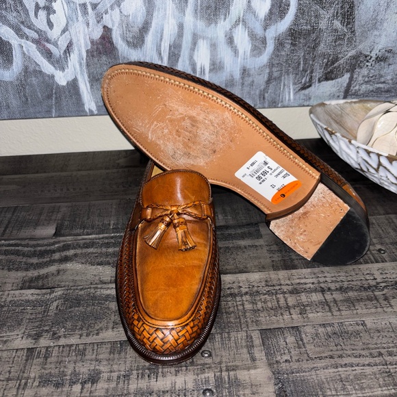 Magnanni woven leather tassel loafers Men's SZ12 - Picture 11 of 13